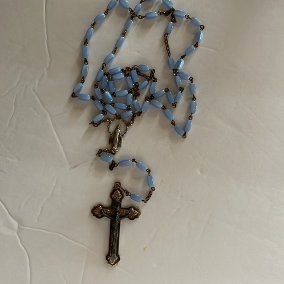 Prayer Gemstone Rosary $15 for one they are genuine lapis and other stones - Picture 4 of 7